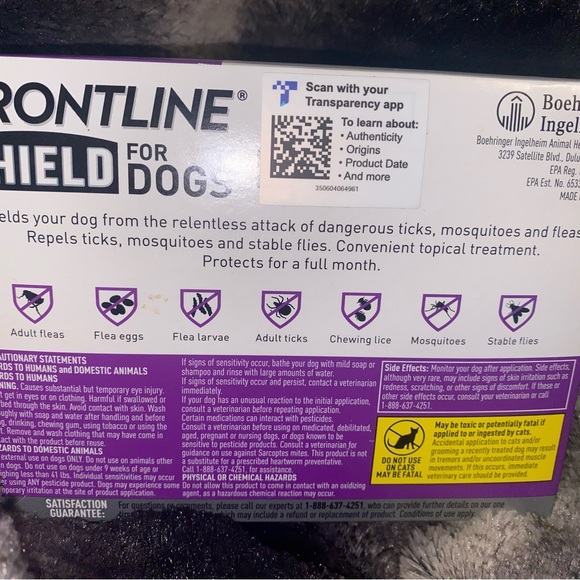 Frontline Shield for Dogs - Purple - Picture 3 of 3